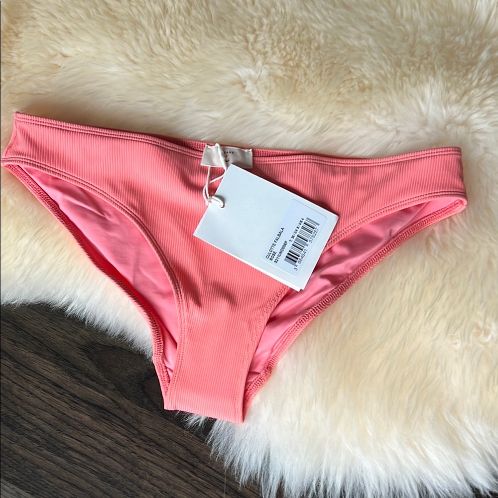 Sezane Culotte Falbala Rose bikini bottoms. Size 36 US 4.